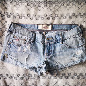 Hollister Ripped Jean Shorts